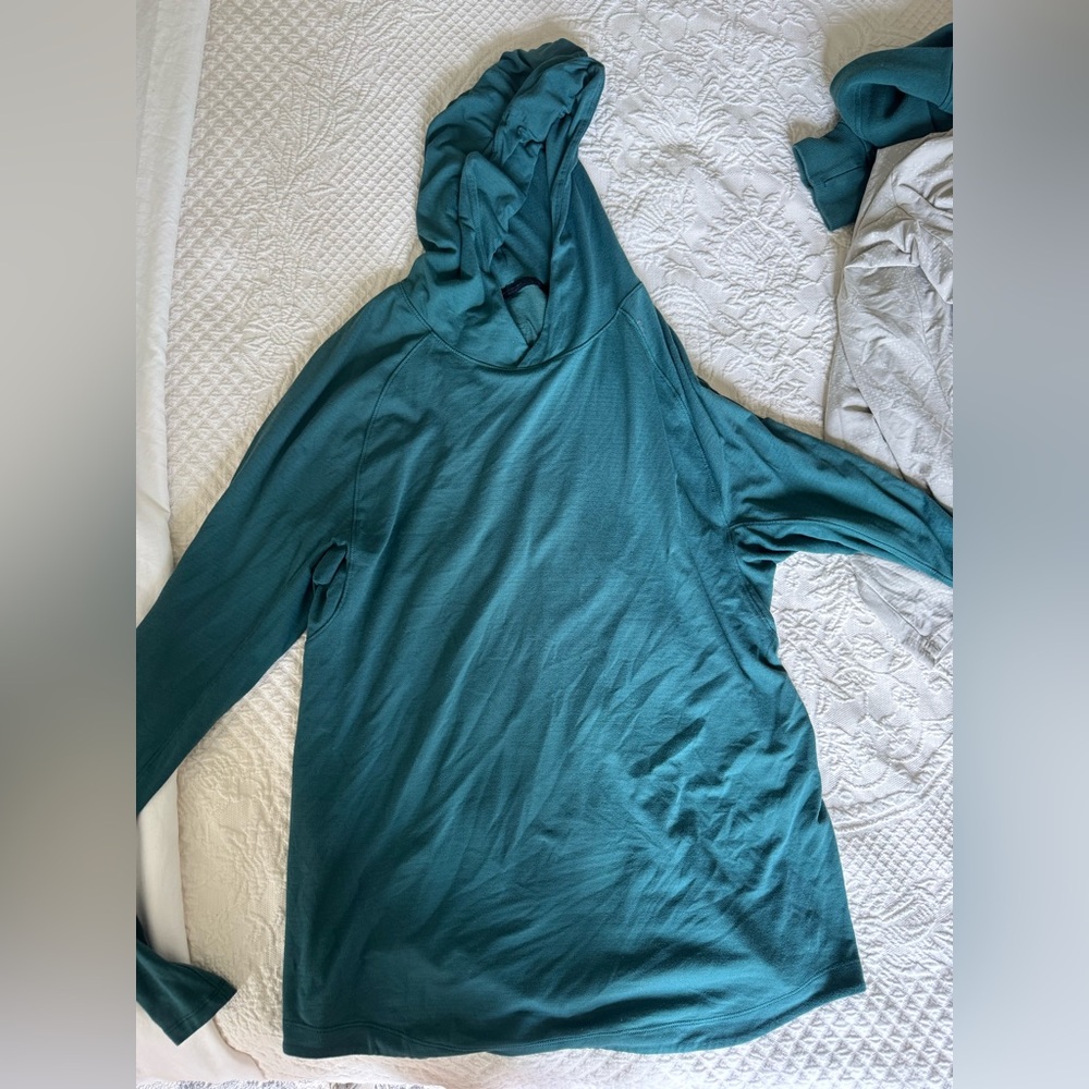 Teal Long Sleeve Hoodie